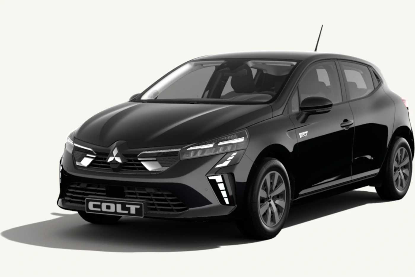Mitsubishi Colt HEV 143 Onyx Black, finition illustrative