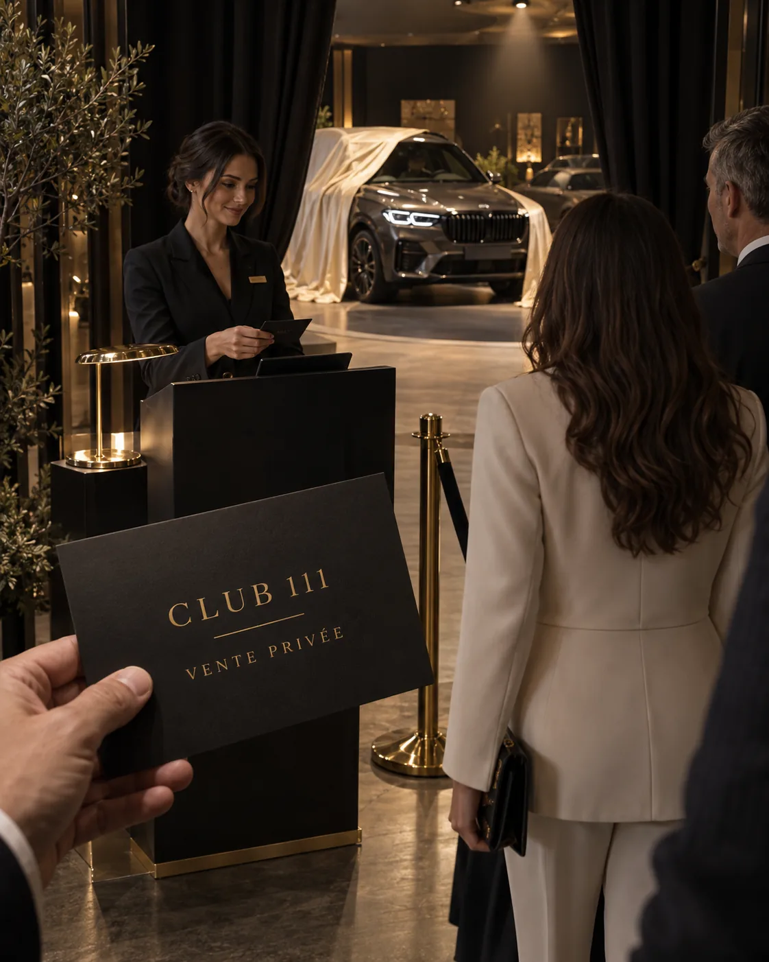 Vente privée Club 111 : invitation et accueil des membres